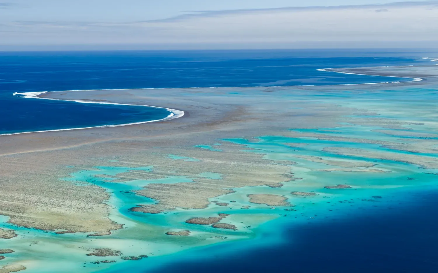 Outer Great Barrier Reef, aerial